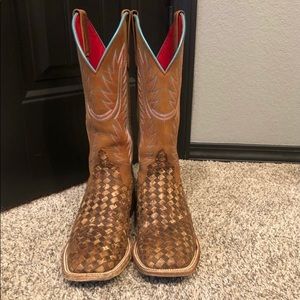 Macy bean patchwork boots